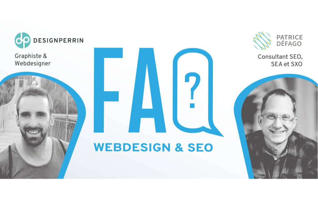 Événement en ligne : Réponses aux questions autour des thèmes du webdesign et du référencement.